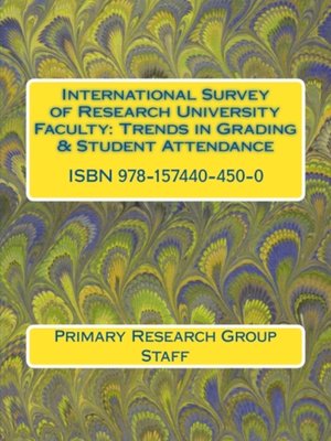 cover image of International Survey of Research University Faculty